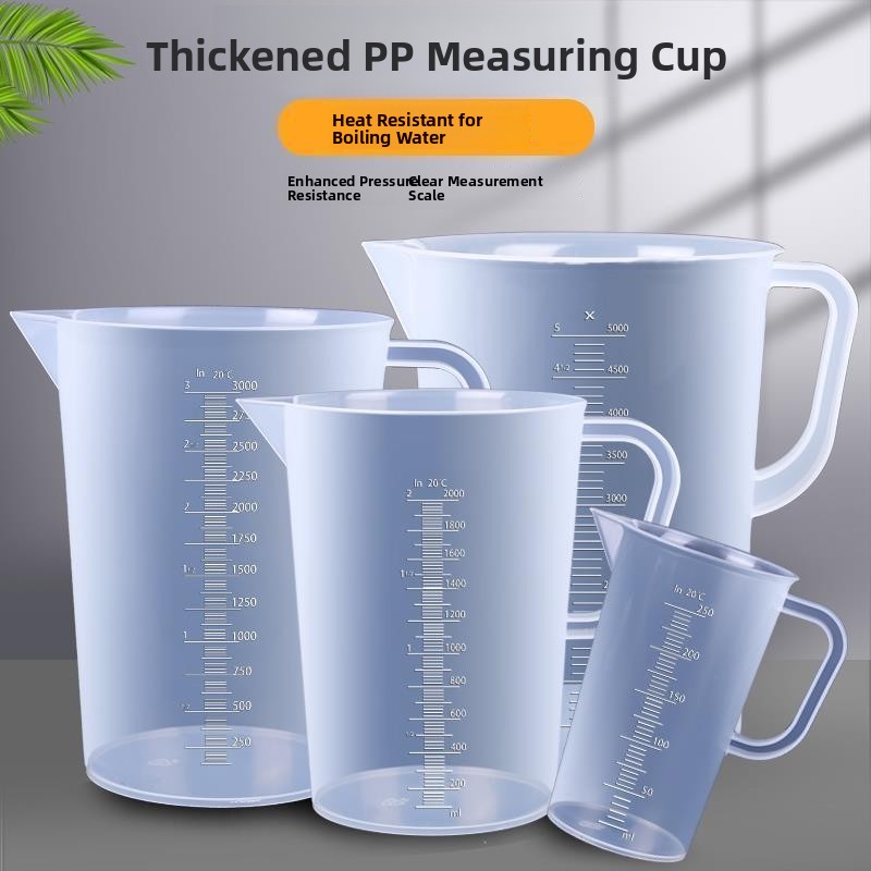 Kitchen Baking Cooking - 6L Kunststoff-Ölmessbecher, transparenter Küchen-Backbehälter mit Skala