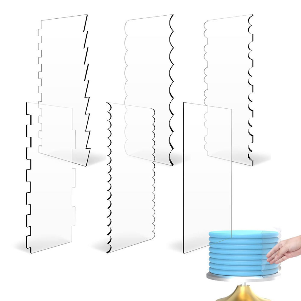 Offset Spatula Set - 2 stücke Acryl Kuchen Schaber Set