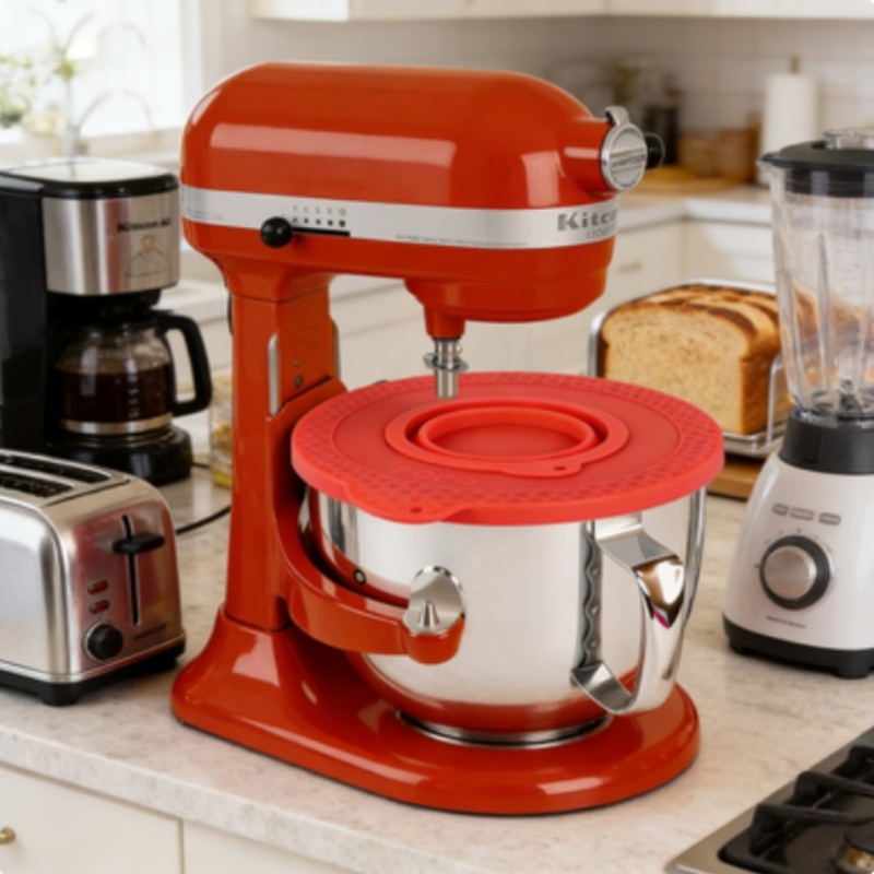 Kitchenaid Baking Bowl - Silikon-Mixerschüssel-Abdeckung Kompatibel mit KitchenAid 4,5-5 Quart