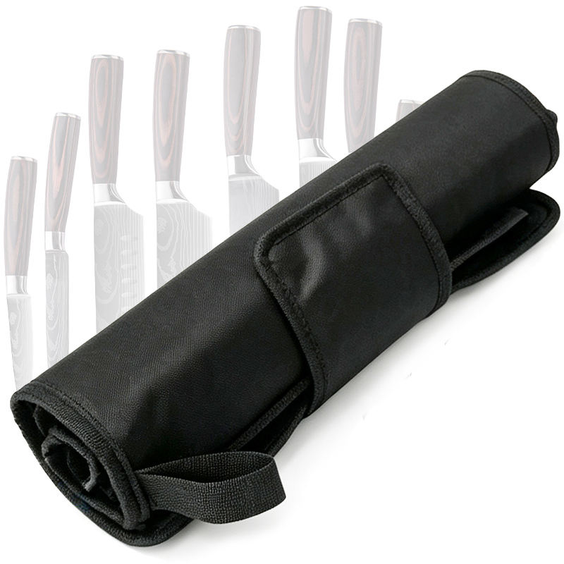 Kitchen Up - 9-Fach Faltbare Rollbare Kochmesser-Tasche Langlebige Verschleißfeste