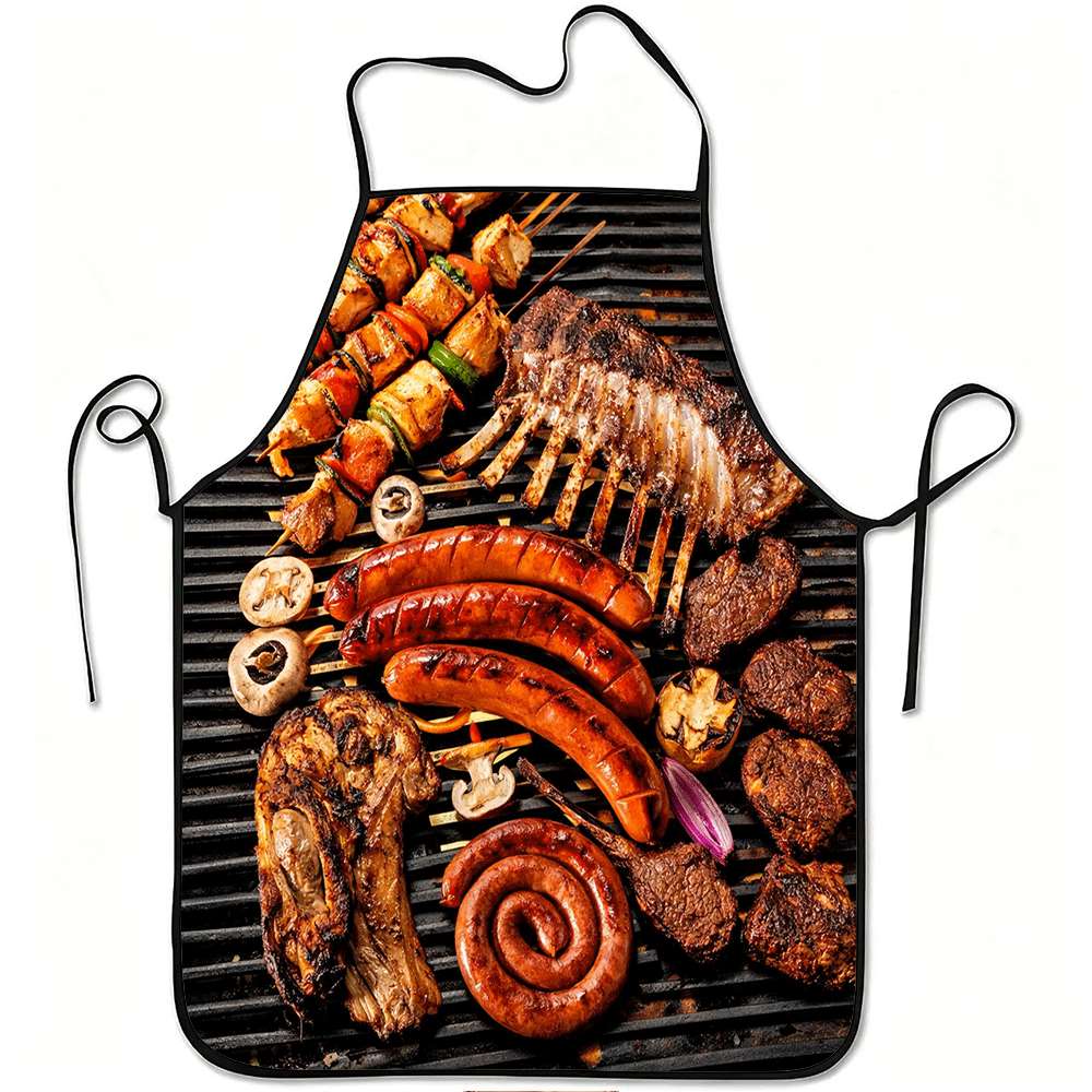 Kitchen Baking Area Ideas - 1 Stück lustige Schürze im Barbecue-Stil,