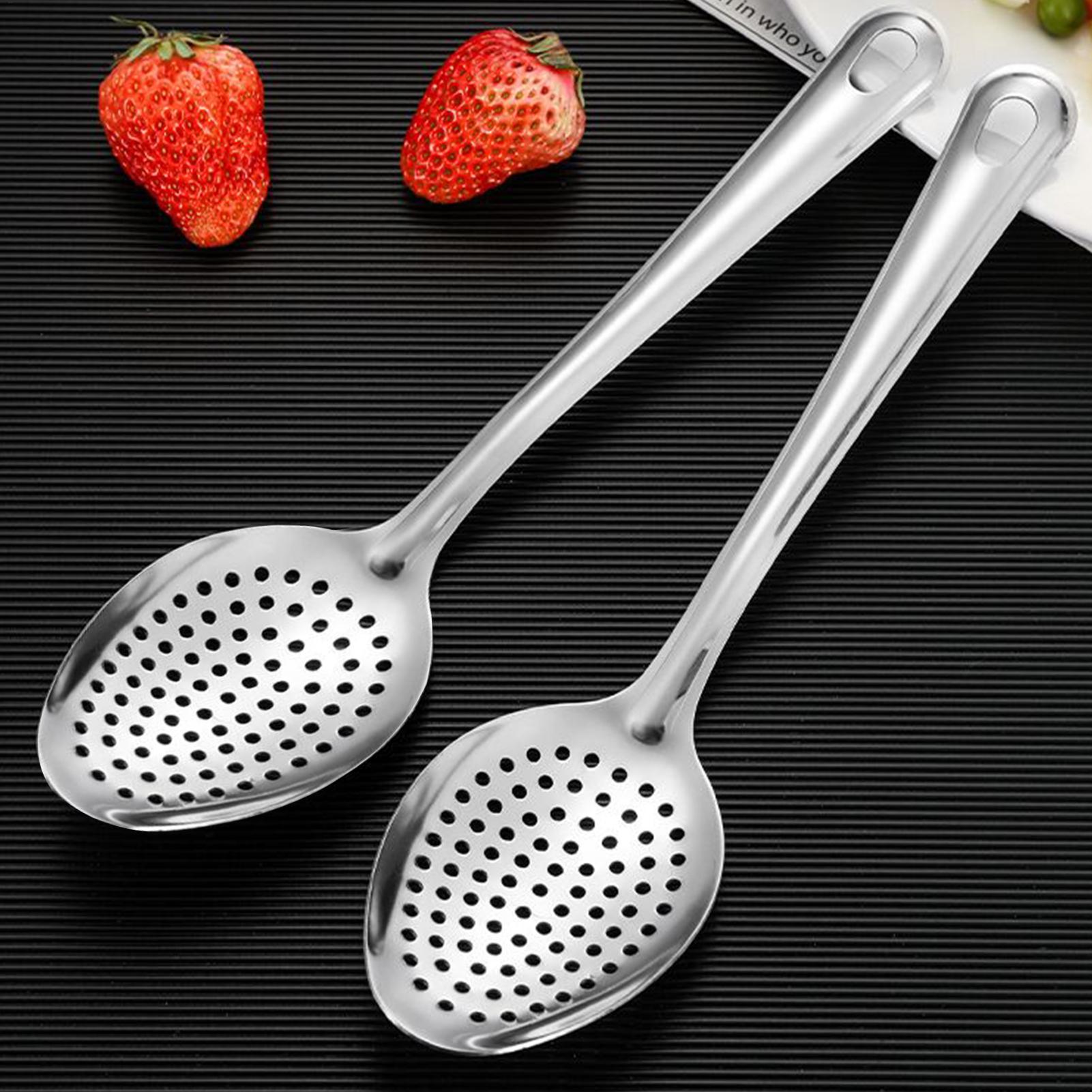 Offset Spatula Set - Neue Metall Schlitz Löffel Edelstahl Schlitz