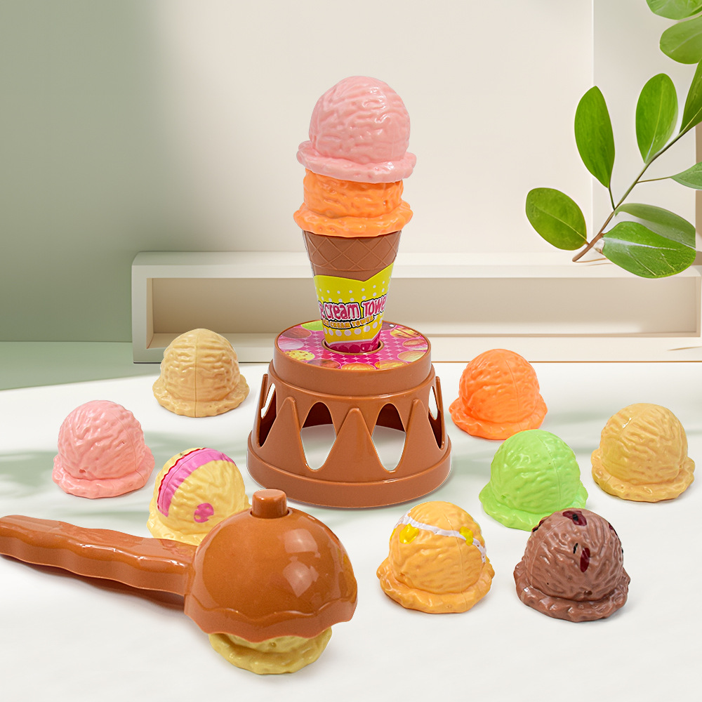 Kitchen Up - Simulations-Eiscreme-Stapelspielzeug für die Küche, Rollenspielzeug, Lernspielzeug