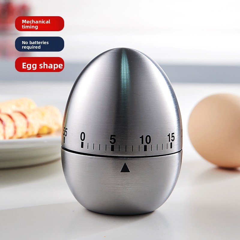 Baking Kitchen Hourly - Kreativer eiförmiger mechanischer Timer, 60-minütiger lauter