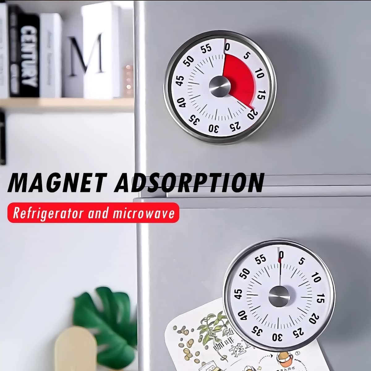 Baking Kitchen Hourly - Countdown-Erinnerung Magnetische Mechanische Visuelle Timer Klassenzimmer-Backuhr