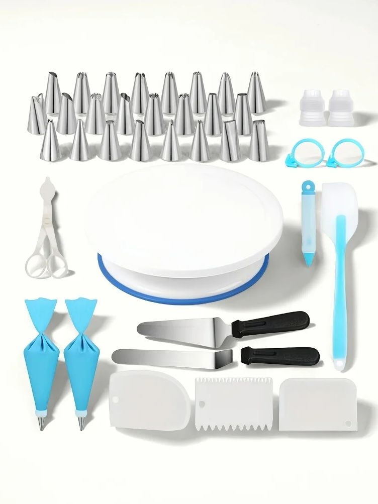 Offset Spatula Set - Kuchen Plattenspieler Leveler Rotierenden Ständer Nicht