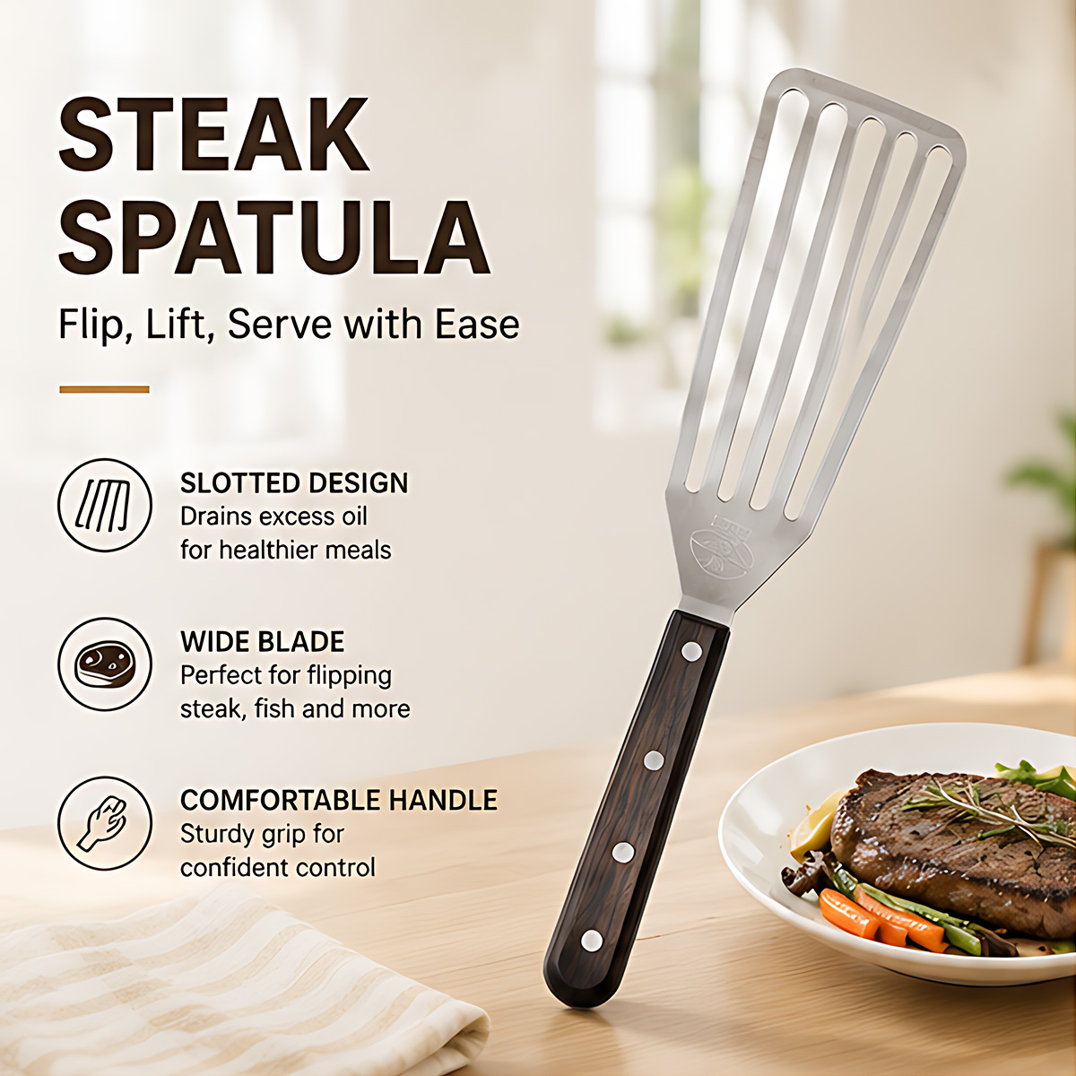Fischspatel, Edelstahl-Metalls – Offset Spatula Set Bewertung und Preis
