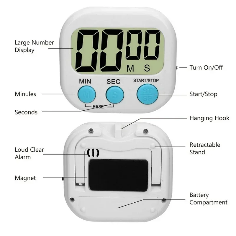 Mini-Digital-Küchentimer, groß – Baking Kitchen Hourly Bewertung und Preis