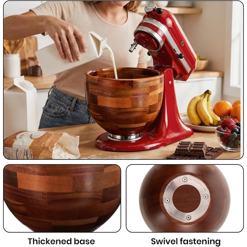 ABGH-Holz-Rührschüssel für Kit – Kitchenaid Baking Bowl Bewertung und Preis
