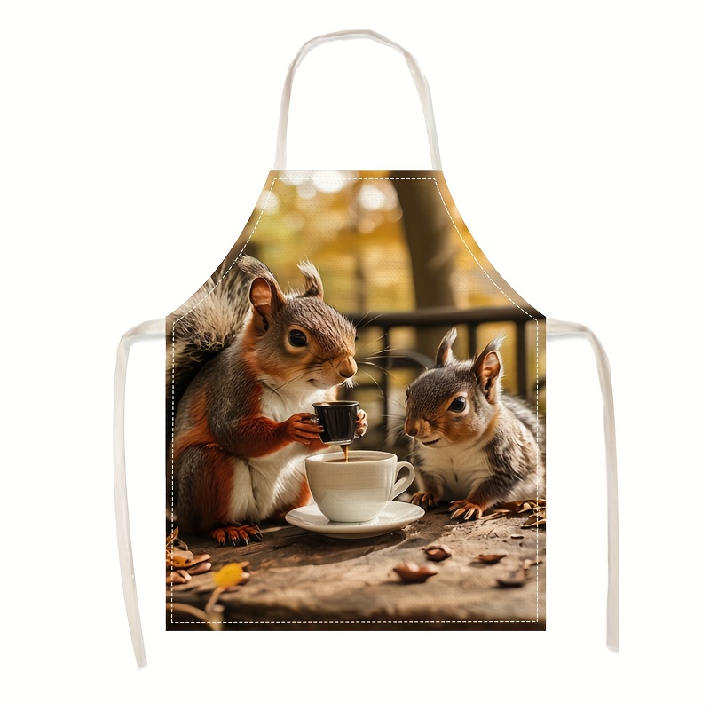 Leinen-Schürze mit Eichhörnche – Kitchen Baking Area Ideas Bewertung und Preis