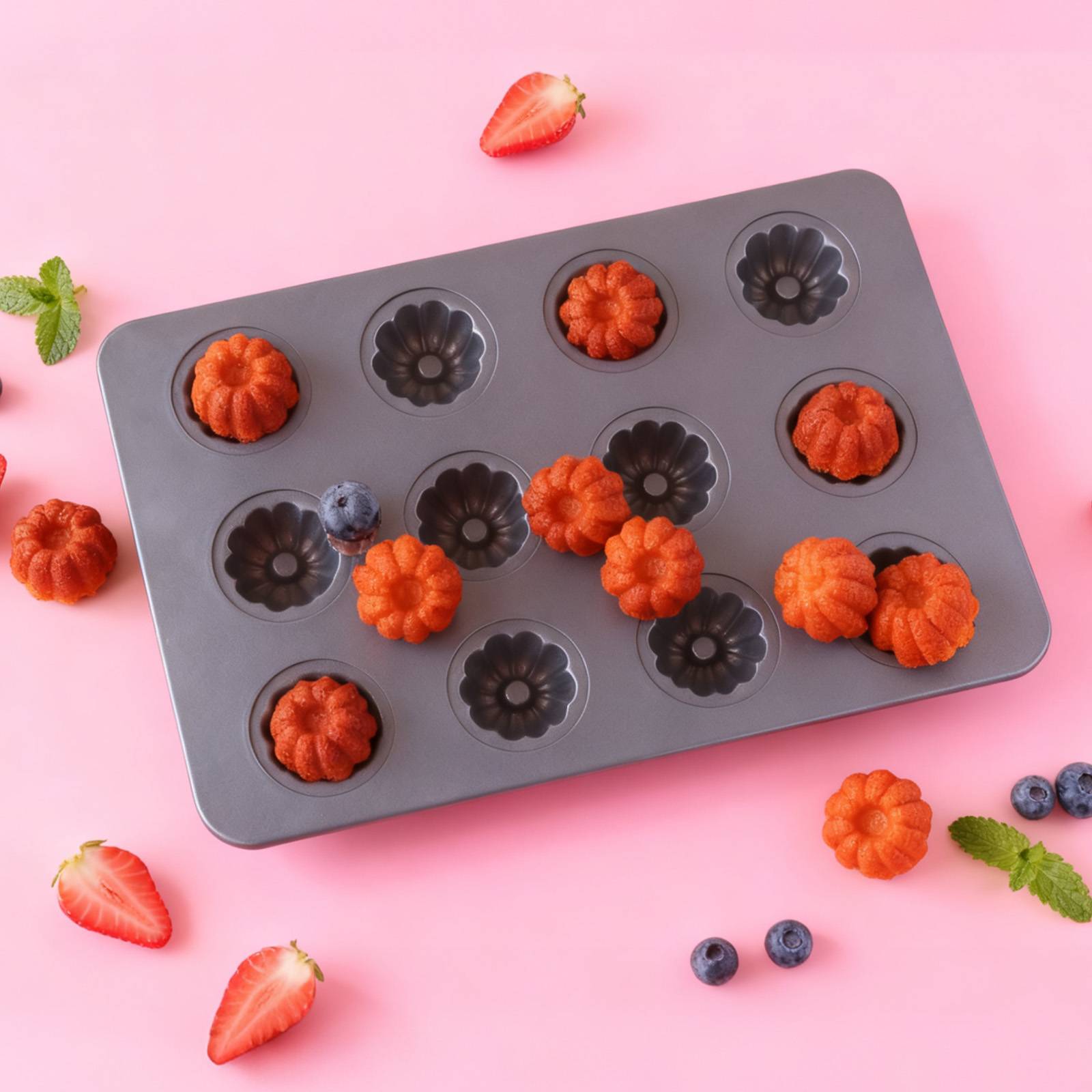 Mini Kouglof Backform mit 12 M – Bread Baking Kitchen Utensils Bewertung und Preis