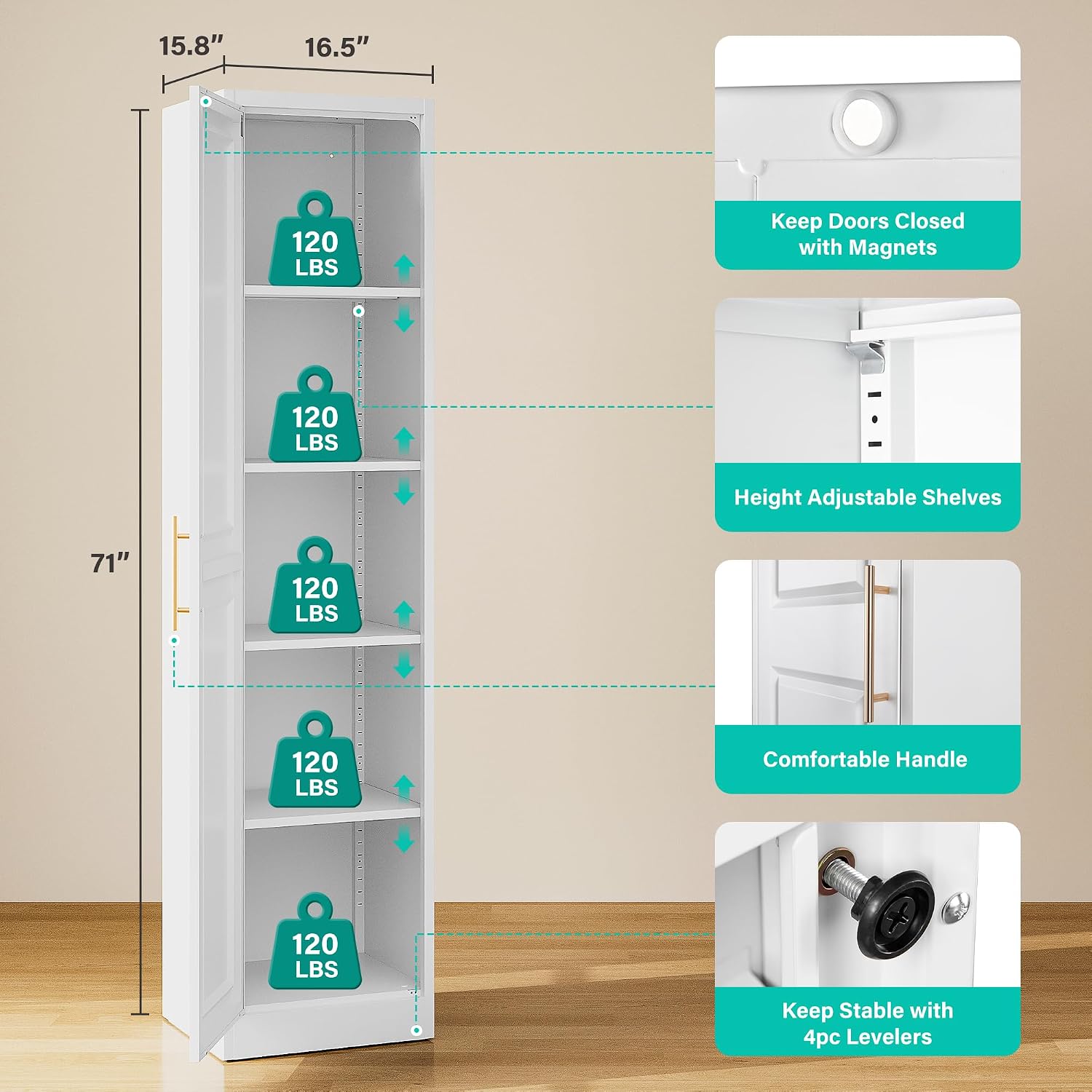 Hoher, schmaler Aufbewahrungss – Kitchen Baking Storage Bewertung und Preis