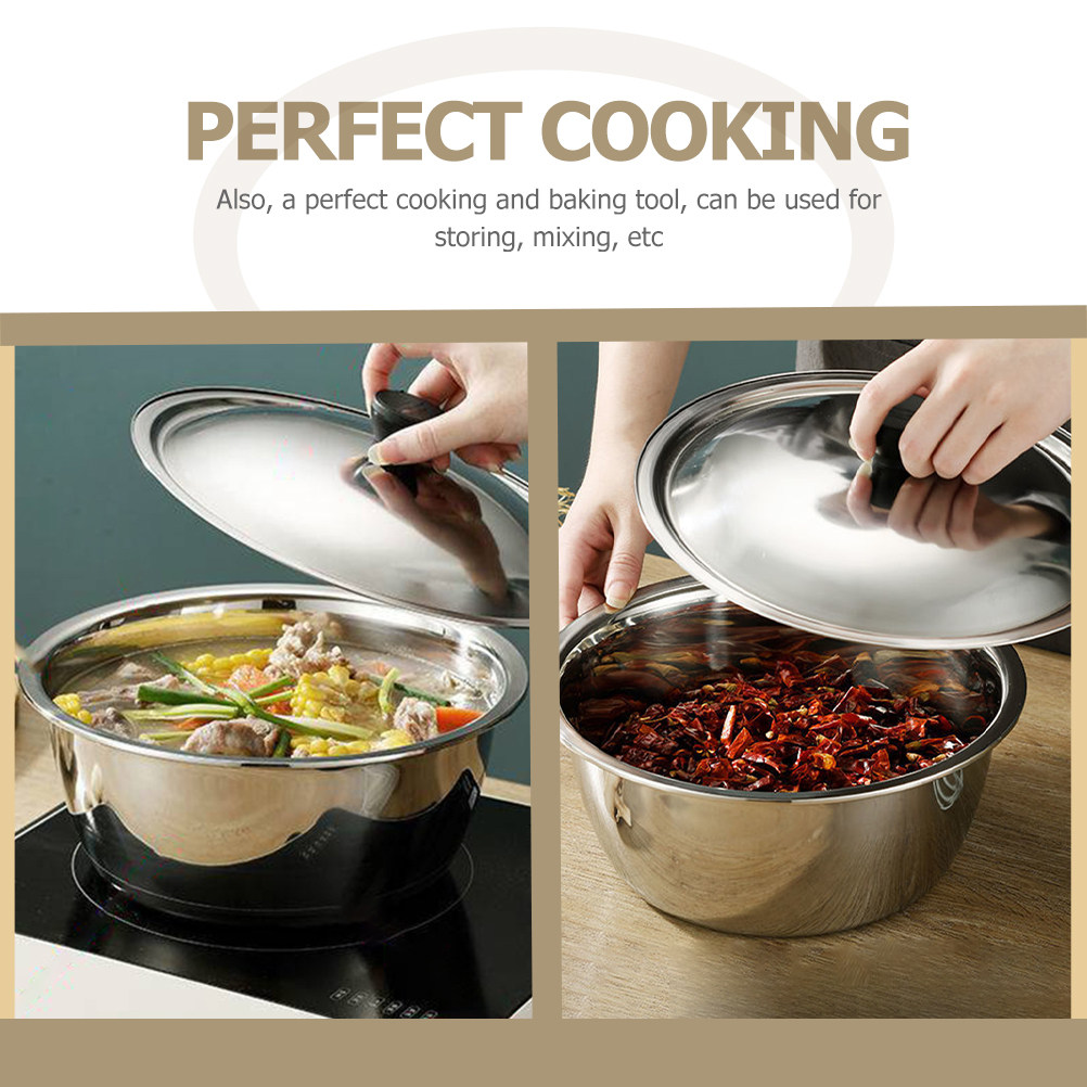 Edelstahl-Rührschüssel, tiefe, – Kitchen Baking Cooking Bewertung und Preis