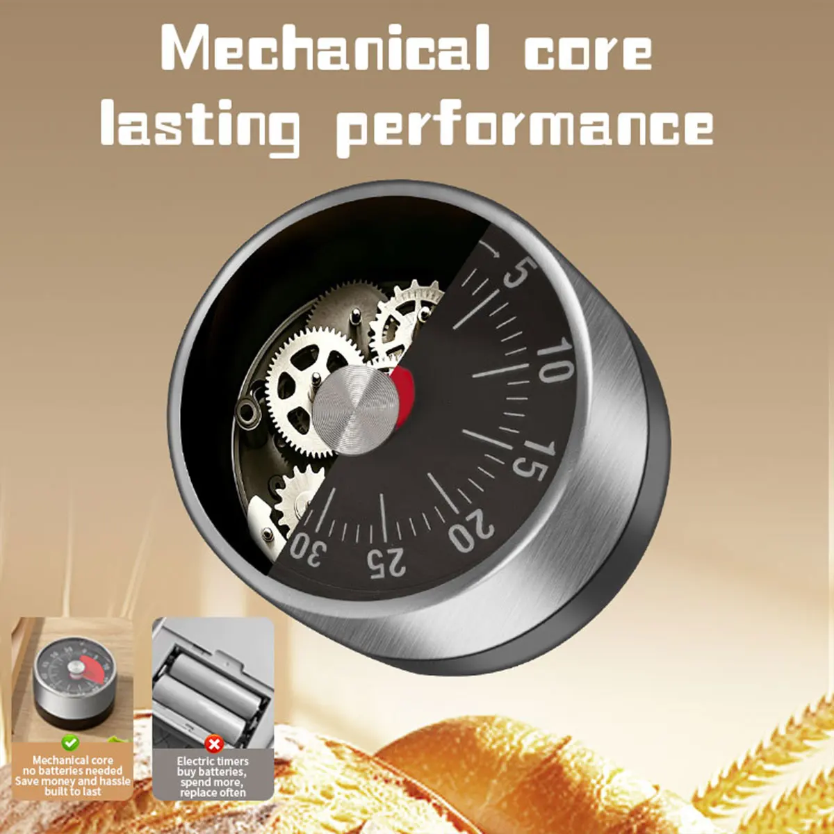 Sichtbarer mechanischer Timer, – Baking Kitchen Hourly Bewertung und Preis